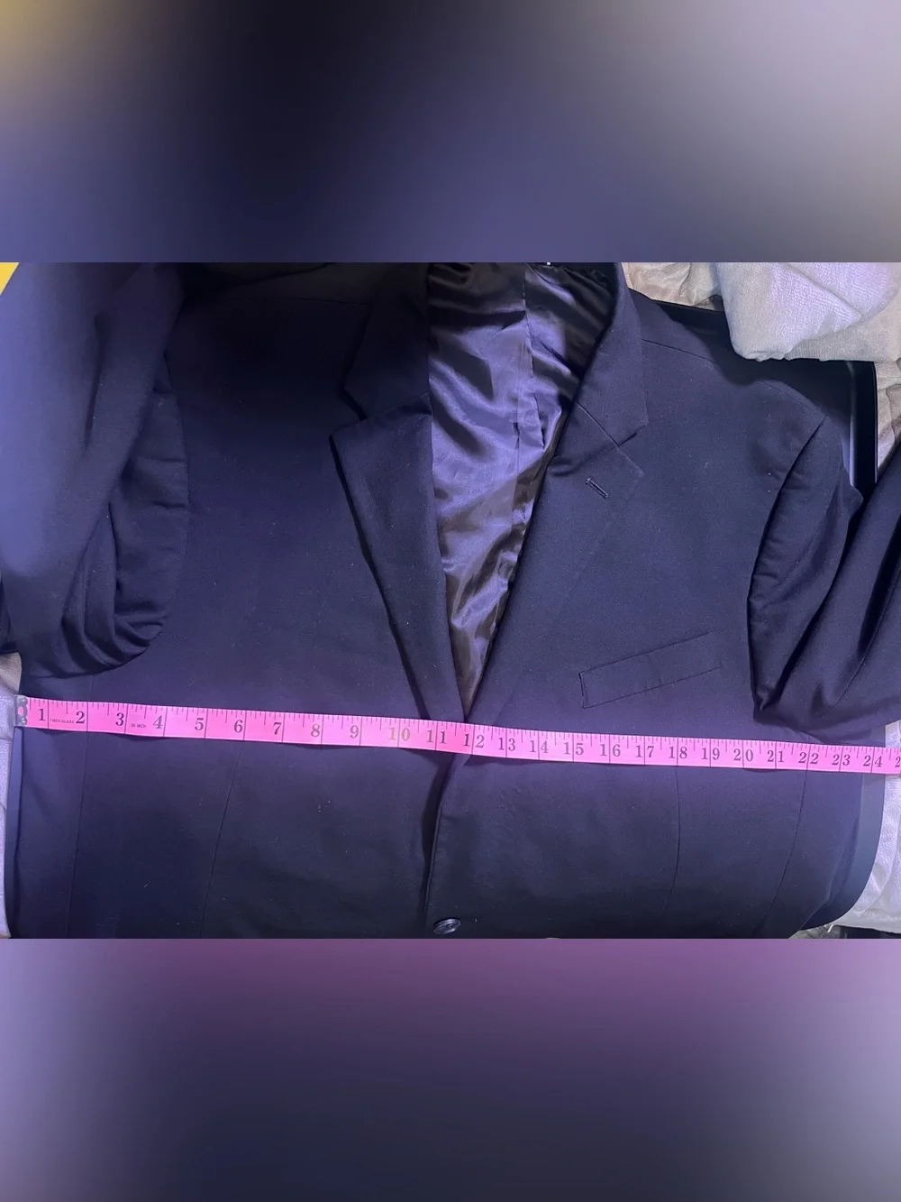 Tommy Hilfiger Blazer Black Single Breasted Pockets Casual Business Work Meeting